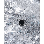 cheap Men&#039;s Vest-Men&#039;s Vest Waistcoat Gilet Performance Vacation Stage Fashion Casual Summer Spring Sequins Buttons Pocket Polyester Comfortable Plain Single Breasted One-button Lapel Regular Fit Silver Black Vest