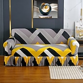cheap Sofa Cover-1 Pc Stretch Sofa Slipcover Sofa Cover With Skirt Printed Couch Cover Furniture Protector for Bedroom Living Room Home Decor