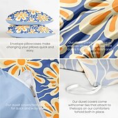 cheap 100% Cotton-100% Cotton Duvet Cover Set Floral Pattern Comforter Set 2/3PCS Luxury Bedding Set Home Decor Bedding Gift King Queen Full Size