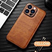 Недорогие Чехлы для iPhone-телефон Кейс для Назначение iPhone 16 Про Макс Плюс Айфон 15 Про Макс Плюс iPhone 14 13 12 11 Pro Max Plus Кейс на заднюю панель Защита от удара Ретро ТПУ Кожа PU