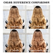 levne Syntetické trendy paruky-Syntetické paruky Vlnitá Curly Weave Vrstvený střih S ofinou na stroji Paruka 26&quot; A1 Umělé vlasy Dámské Klasické Pohodlné Zářící barvy Zlatá
