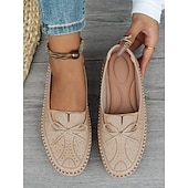 ieftine Mocasini de Damă-mocasini mocasini pentru femei – pantofi moi cu detaliu fundita si design cu strasuri, ideali pentru confort casual si plimbari primavara/vara