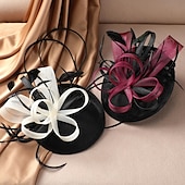 halpa Juhlahatut-musta höyhen fascinators pääpanta - 2025 vintage kentucky derby hatut mesh victoria tea party hattu naisille