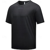 tanie Męskie koszulki-Męskie Damskie Koszulka rowerowa Litery i cyfry Krótki rękaw Rower Tee Tshirt Dżersej Top z 3 tylnymi kieszeniami Kolarstwo górskie Szybkie wysychanie Oddychający Sport Czarny Biały Zielony Odzież