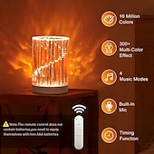 economico luci del proiettore della galassia stella-lampada da notte a led vaso rgb moderna arte decorazione stile luce notturna intelligente app controller con telecomando perfetto per camera da letto soggiorno ufficio composizione floreale 1x