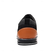 economico Semi-formale-scarpe casual oxford da uomo, sneakers eleganti con lacci blu e nere con dettagli in pelle scamosciata, calzature eleganti per lavoro, matrimoni e uso quotidiano
