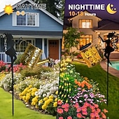 baratos Luzes de paisagem-luzes solares de jardim à prova d'água ao ar livre chaleira luz lâmpada de gramado natal jardim piscina jardim acampamento ao ar livre atmosfera decoração iluminação