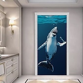 billige Dørdeksler-Morsomme Dyre Dørdekorasjoner Dørdeksler Syng Hval Dørteppe Dørgardin Dekorasjon Bakgrunn Innendørs/Utendørs Dørbanner Forsidegård