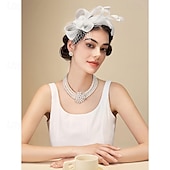halpa Juhlahatut-fascinators hiuspanta höyhenellä, naisten teejuhlahattu kentucky derbyyn, cocktailiin, häihin, naamiaisjuhliin
