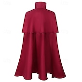 abordables Capuches &amp; Manteaux-Rétro Vintage Médiéval Renaissance Cap Cape à Capuche Châles Ranger Elfe Tir à l&#039;arc Couleur Unie Homme Femmes Celtique Viking Fantaisie Halloween LARP Adulte Châle Toutes saisons