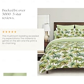 abordables 100% Coton-Housse de couette taille complète ensemble de literie tropicale ensembles de lit palmier housse de couette douce et légère avec 2 taies d&#039;oreiller pour l&#039;été le printemps