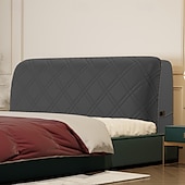 preiswerte Bettwäsche-Zubehör-Flanell gepolsterte Bettkopfteilabdeckung dehnbare Kopfteilabdeckungen staubdichtes All-Inclusive elastisches Leder/Holz/Eisen Bettkopfstützschutzabdeckung