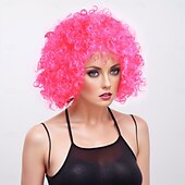 economico Parrucche trendy sintetiche-Parrucche sintetiche Yaki liscia Con frangia A macchina Parrucca Corto Oro chiaro Violetto Marrone chiaro Marrone scuro A1 Capelli sintetici Per uomo Biondo