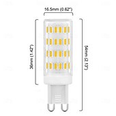 levne LED corn žárovky-g9 led kukuřičné žárovky stmívatelné 5w 12v/24v ac/dc – 63led 4014 pro lustr, rv, karavan, námořní 4ks