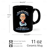 preiswerte Becher &amp; Tassen-Kaffeetasse, schwarze Retro-Vintage-Keramiktasse mit Grafikdesign, 12 oz/330 ml, perfektes Geschenk für Freunde, Muttertag, Hochzeit