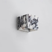 voordelige Wandverlichting voor binnen-wabi-sabi waterdichte natuurlijke bulgari paarse marmeren wandlamp voor slaapkamer hal entree