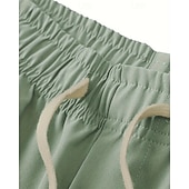 economico Pantaloncini casual-Per uomo Pantaloncini Pantaloncini estivi Pantaloncini casual Tasche A cordoncino Vita elastica Collage Comfort Traspirante Breve Esterno Da mare Sport Informale Nero Blu