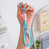 cheap Other Phone Case-1pc Short Colorful Braided Mobile Phone Rope Decorative Fashion Camera Anti-Loss Rope Mobile Phone Rope Bag Accessories Keychain Suitable for Daily Decoration Travel and Vacation