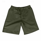 preiswerte Klassiker-Herren Shorts Kurze Hosen Shorts aus Baumwollleinen Sommer-Shorts Strandshorts Kurze Hosen Tasche Kordelzug Elastische Taille Glatt Komfort Atmungsaktiv Kurz Urlaub Festtage Strand Hawaiianisch Boho