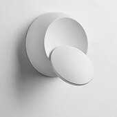 cheap Indoor Wall Lights-LED Wall Lamp 360 Degree Rotatable Round Crescent Wall Light Night Light Creative Modern Bedside Lamp for Living Room Bedroom Hallway Aisle Corridor 110-240V 5W