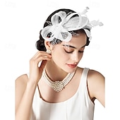 halpa Juhlahatut-fascinators hiuspanta höyhenellä, naisten teejuhlahattu kentucky derbyyn, cocktailiin, häihin, naamiaisjuhliin