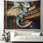 billiga djurgobelänger-Magisk klass Drakhängande Tapestry Väggkonst Stort Tapestry Mural Dekor Fotografik Bakgrund Filt Gardin Hem Sovrum Vardagsrum Dekoration