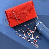 voordelige Sieradensets-Bruidssieradensets 1 Legering Kettingen Dames Stijlvol Luxe Schattig Zin in hebben Geometrische vorm Sieraden set Voor Feestavondkleding