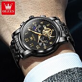 お買い得  クォーツ腕時計-新しい Olevs ブランド メンズ ビジネス ウォッチ デジタル スケール 光学式 クロノグラフ 多機能 クォーツ ウォッチ 防水 シンプル スポーツ メンズ ウォッチ