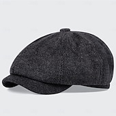 cheap Accessories and More-Retro Vintage Roaring 20s 1920s Beret Hat Normal The Great Gatsby Gangster Men&#039;s Women&#039;s New Year Masquerade New Year Eve Bachelorette Party Festival Adults&#039; Hat All Seasons