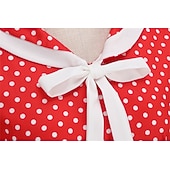 levne Šaty-Retro 50. léta Rockabilly Šaty Houpací šaty Maškarní kostým Dámské Karneval Plesová maškaráda Denní nošení loučení se svobodou nevěsty Dospělé Šaty Šaty pro návrat domů