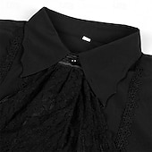 cheap Tops-Punk &amp; Gothic Medieval Renaissance Blouse / Shirt Ren Faire Prince Vampire Flounced Solid Color Men&#039;s Celtic Pirate Masquerade Performance Stage Renaissance Fair Adults&#039; Shirt Blouse