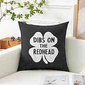 voordelige Vakantie kussensloop-Sint Patrick's Dag Decoratieve Toss Kussens Hoes 1PC Zachte Vierkante Bank Kussenhoes Sloop voor Slaapkamer Woonkamer Bank Stoel Iers