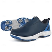 preiswerte Herren Golfschuhe-weiße Golfschuhe für Herren mit Reißverschluss, atmungsaktivem Obermaterial und gepolsterter Sohle für Komfort und Leistung auf dem Platz