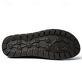 cheap Casual Sandals-Men&#039;s Brown Leather Slip-On Sandals with Perforated Detailing and Stretch Panels – Comfortable and Stylish for Casual Wear, Outdoor and Summer Activities