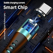 levne Kabely pro mobilní telefony-USB C kabel Bleskový kabel Micro USB kabel USB A na Lightning / micro / USB C 2.4 A Nabíjecí kabel Magnetické Tekutý silikagel Pro iPad Samsung Xiaomi Doplňky k mobilu