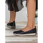 ieftine Pantofi Joși de Damă-pantofi maro cu broderie florală pentru femei – pantofi casual confortabili, cu talpă anti-alunecare, pentru purtarea de zi cu zi