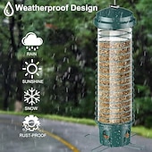 cheap Backyard Birding &amp; Wildlife-Squirrel Resistant Bird Feeders - No Squirrel Wild Bird Feeder - Metal Hummingbird Feeding Station Weight-Activated for Outdoor Patio