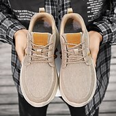 cheap Men&#039;s Sneakers-Men&#039;s Beige Sports Sneakers with Cushioned Sole and Breathable Fabric – Classic Casual Walking Shoes for Outdoor and Daily Wear