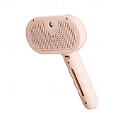 abordables Fournitures pour fêtes-brosse pour chien, brosse à eau 3 en 1 pour chien avec réservoir d&#039;eau et bouton de déverrouillage, brosse à vapeur pour chien pour éliminer les poils emmêlés, brosse à eau brumisée pour chiens et
