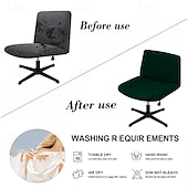 お買い得  ダイニングチェアカバー-ベルベットのバーチェアカバー バースツールやハイチェア用にデザインされた贅沢で柔らかいベルベットのスリップカバー。伸縮性のある生地がぴったりフィットし、快適さとスタイルを高めます。