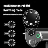 お買い得  カメラ＆撮影-レトロファッション 64 メガピクセル デジタルカメラ 4k HD CMOS レンズ HD 広角撮影カメラ オプションの角度レンズ