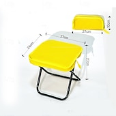 abordables Mobilier de camping-1pc tabouret pliable tabouret pliable avec sac de rangement - siège de camping portable et organisateur