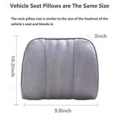 abordables Reposacabezas para coche-Almohada universal para reposacabezas de cuello de coche, almohada ultra suave ajustable para asiento de coche, soporte para la cabeza, accesorio para el cuello del coche, 1 unidad