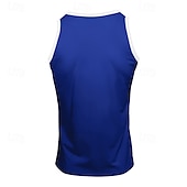 billiga Gym-toppar-Herr Linne Undertröjor Ärmlös tröja Ärmlös Rund hals Sommar Slät Mode Designer Muskel Utomhus Utekväll Gym Svart Vit Rubinrött Topp t-shirt för män