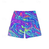 economico Costumi da Bagno per Uomini-Per uomo Boxer da mare Pantaloncini da mare Tessuto elasticizzato a 4 vie Boxer da surf Pantaloni A cordoncino Con tasche Nuoto Surf Spiaggia Sport acquatici Con stampe Estate Primavera