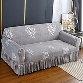 baratos Cobertura de Sofa-1 peça capa de sofá elástica com saia capa de sofá impressa protetor de móveis para quarto sala de estar decoração de casa