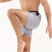 baratos shorts ativos masculinos-Homens calções atléticos Shorts de moletom Shorts de Corrida Shorts de Academia Bolsos Com Cordão Cintura elástica Tecido Conforto Curto Esportes Diário Para Noite Moda Casual Verde Claro Vermelho