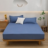 abordables Sábanas y funda de almohada-Funda protectora para cama Queen Full King cubierta impermeable protector de colchón sábana ajustada impermeable protector de cama funda de colchón 360° de paquete completo bolsillo profundo sábana