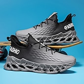 abordables Baskets-baskets de course vertes pour hommes avec tige en mesh et design léger – chaussures de sport respirantes et confortables pour le sport, les entraînements et les vêtements décontractés