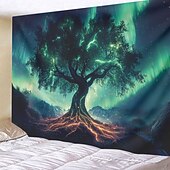Недорогие Дерево жизни гобелен-Гобелен с мандалой Древо Жизни настенное искусство большой гобелен фреска декор фотографический фон плед занавеска для дома спальни и гостиной